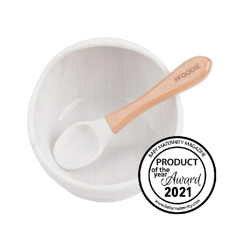 SILICONE BOWL + SPOON SET