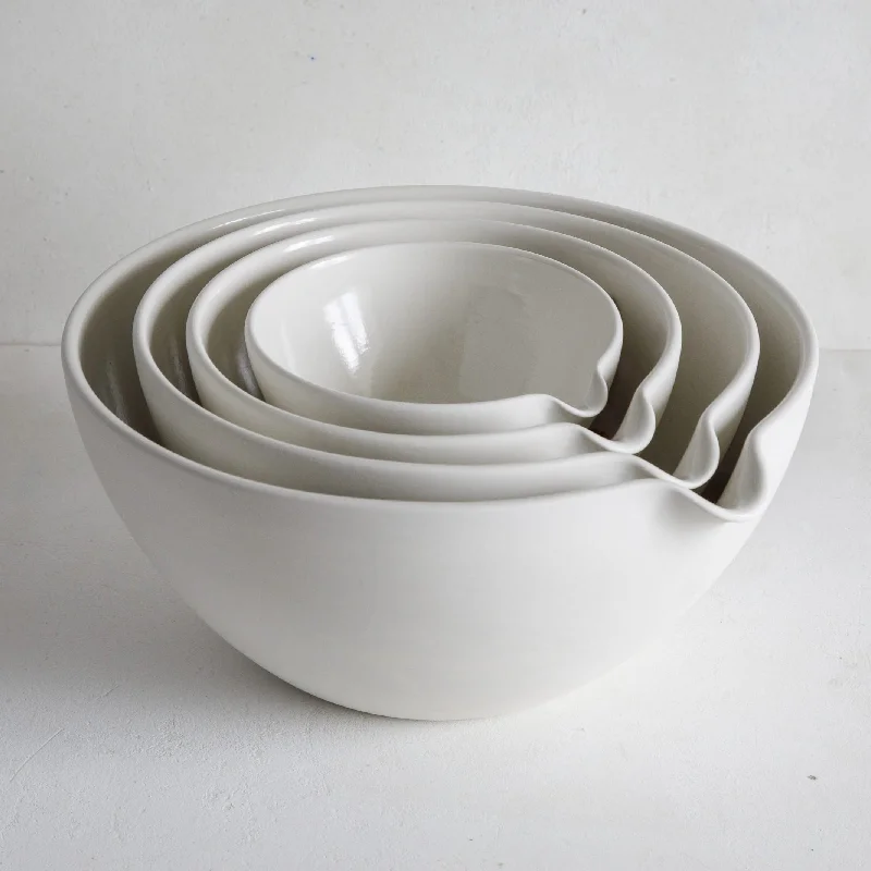 Mixing Bowls with Pouring Spout