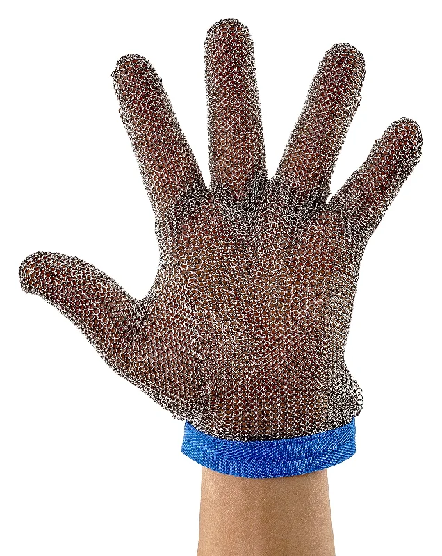 Protective Mesh Glove, Large, Reversible, Blue (10 Each)