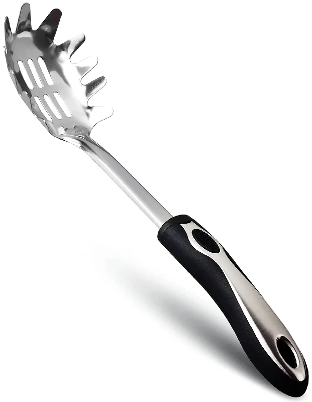 Orblue Black & Silver Slotted Spaghetti and Pasta Server