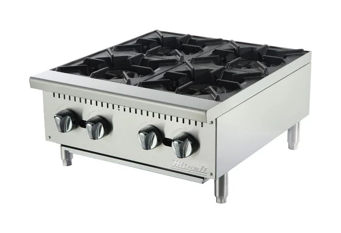 Migali - C-HP-4-24, Commercial 24" Hot Plate 4 Burner BTU100000