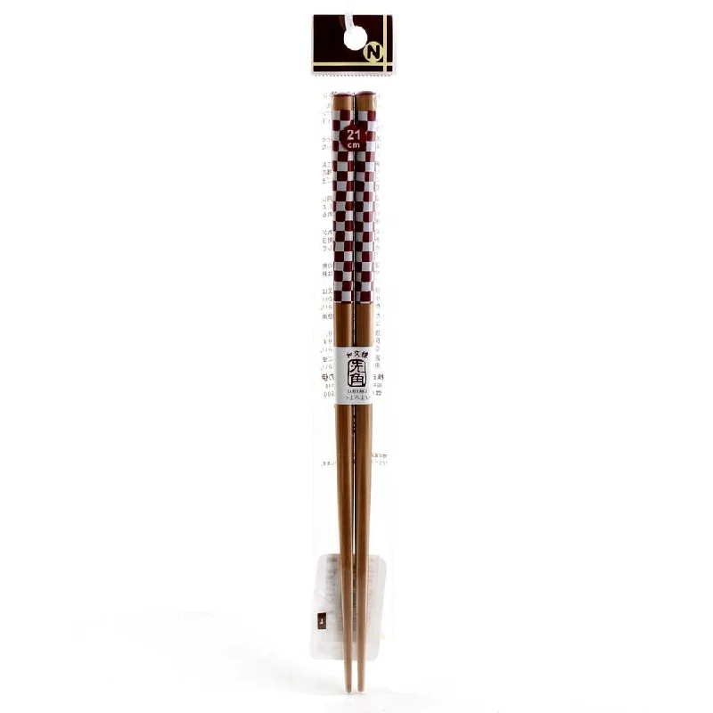 21cm Traditional Pattern Bamboo Chopsticks